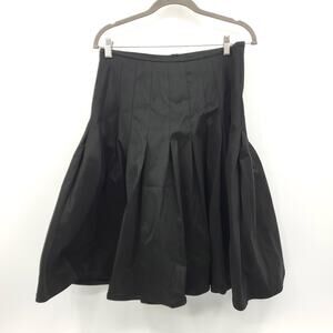 Tadashi Collection Black Pleated Gathered Formal Skirt 10